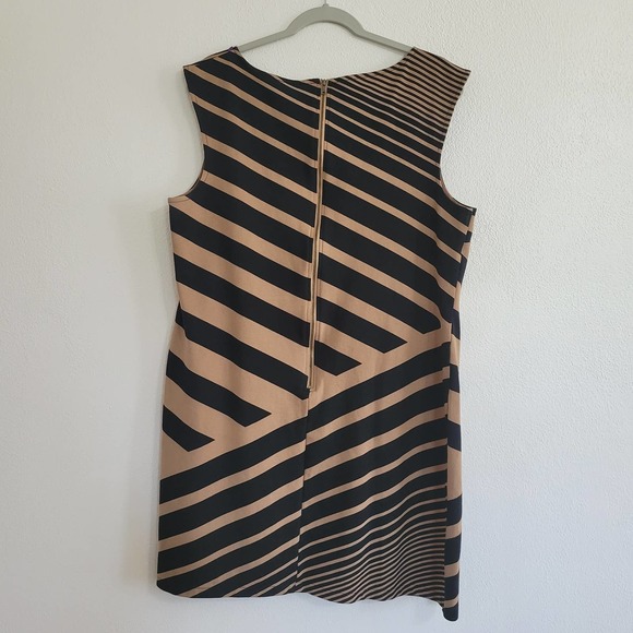 LOFT Sleeveless Striped Zip-up Dress - Picture 2 of 6